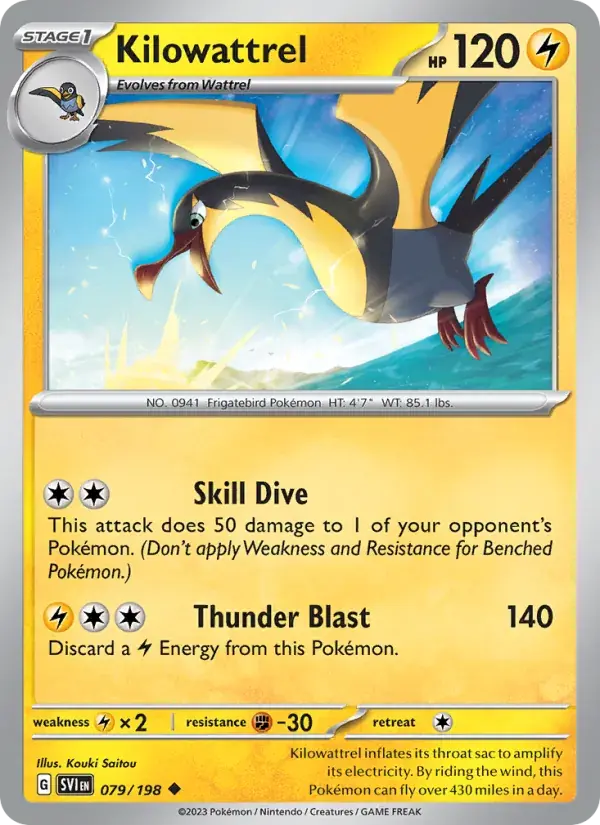 Kilowattrel - 079/258 - Scarlet & Violet