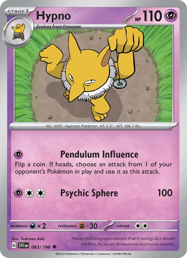 Hypno - 083/258 - Scarlet & Violet