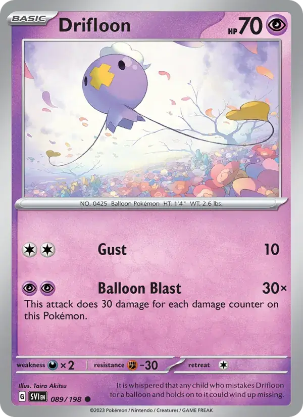 Drifloon - 089/258 - Scarlet & Violet