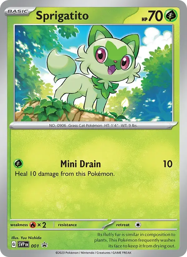 Sprigatito - 001/226 - SVP Black Star Promos