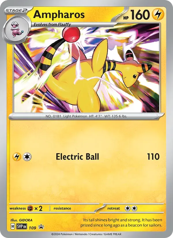 Ampharos - 109/226 - SVP Black Star Promos