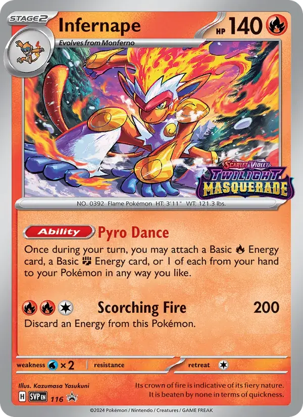 Infernape - 116/226 - SVP Black Star Promos