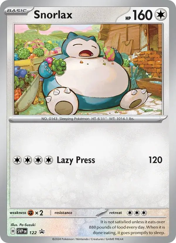 Snorlax - 122/226 - SVP Black Star Promos