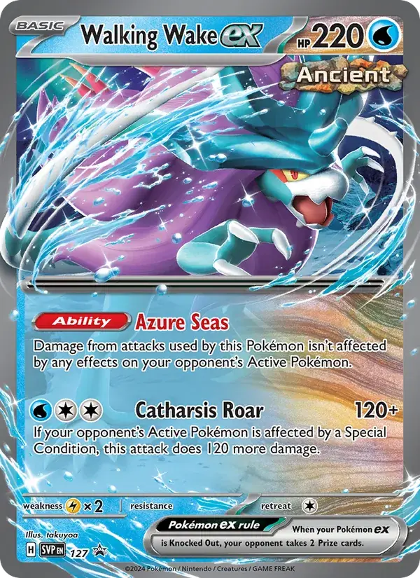 Walking Wake ex - 127/226 - SVP Black Star Promos