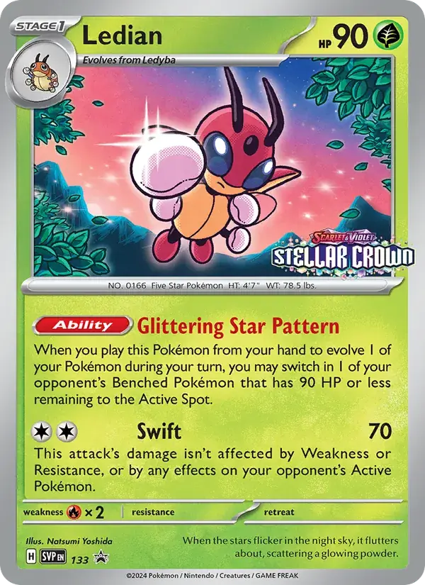 Ledian - 133/226 - SVP Black Star Promos
