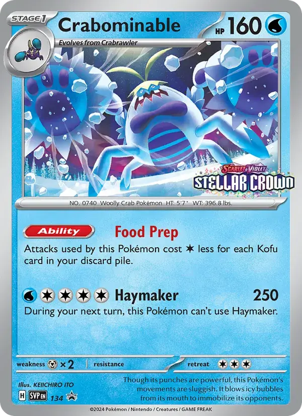 Crabominable - 134/226 - SVP Black Star Promos