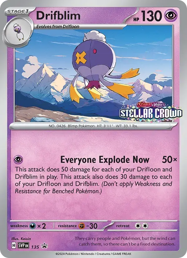 Drifblim - 135/226 - SVP Black Star Promos