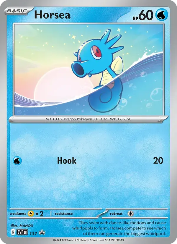 Horsea - 137/226 - SVP Black Star Promos