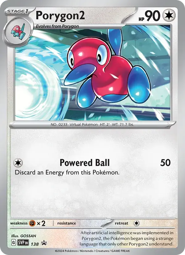 Porygon2 - 138/226 - SVP Black Star Promos