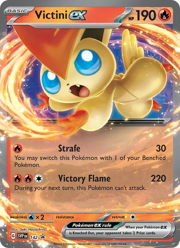 Victini ex - 142/226 - SVP Black Star Promos
