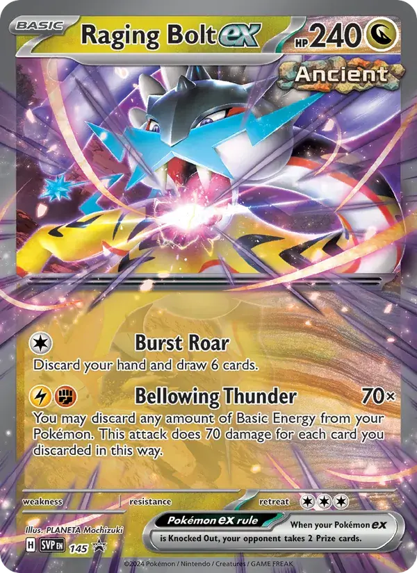 Raging Bolt ex - 145/226 - SVP Black Star Promos