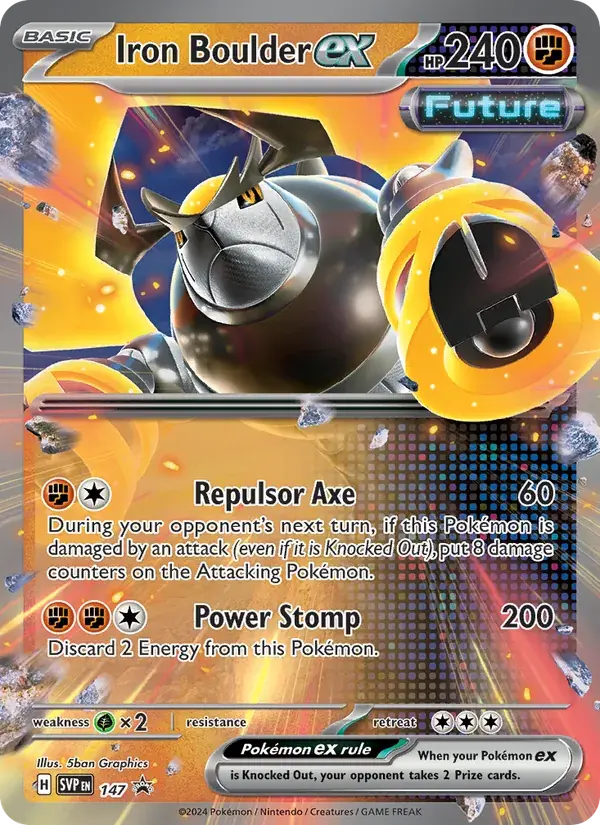 Iron Boulder ex - 147/226 - SVP Black Star Promos