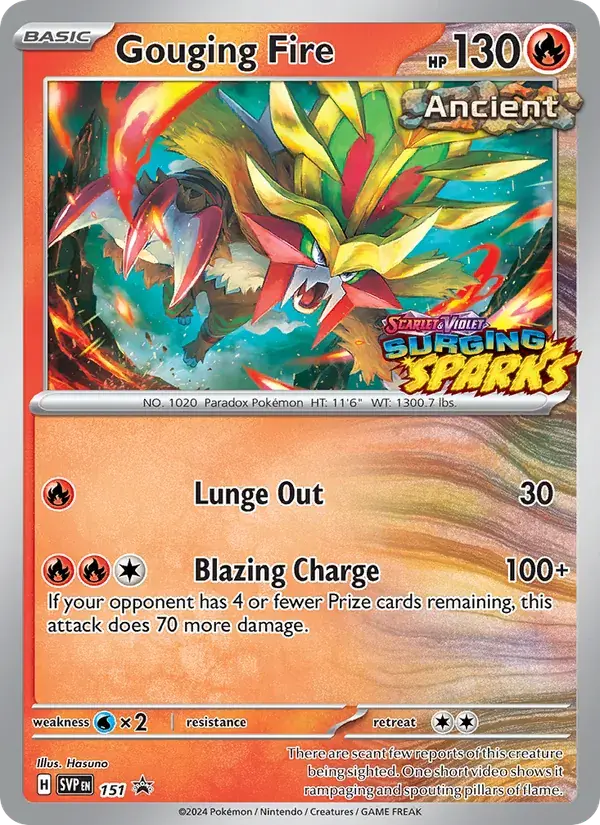 Gouging Fire - 151/226 - SVP Black Star Promos
