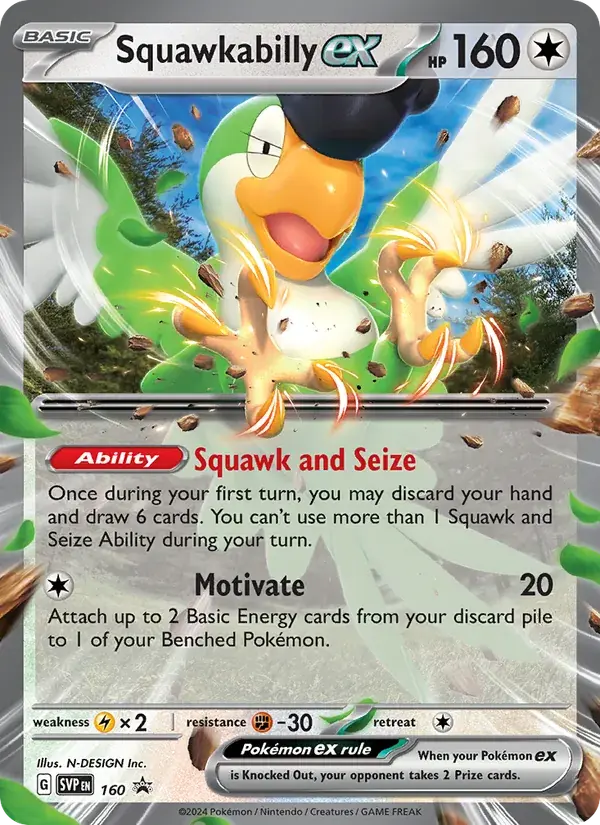Squawkabilly ex - 160/226 - SVP Black Star Promos