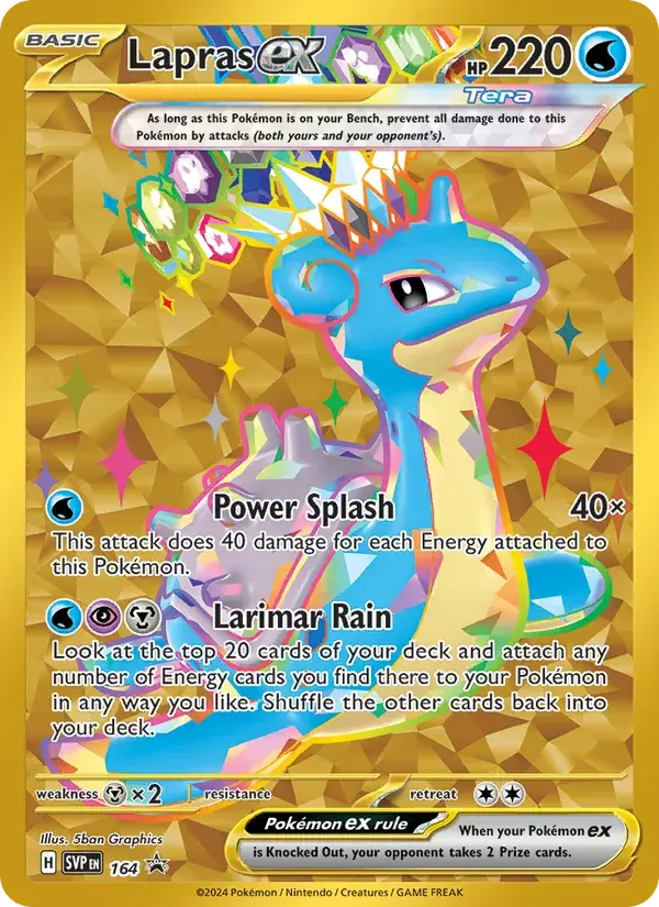 Lapras ex - 164/226 - SVP Black Star Promos