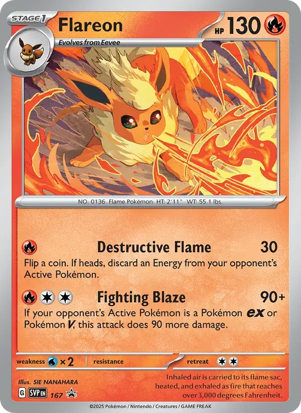 Flareon - 167/226 - SVP Black Star Promos