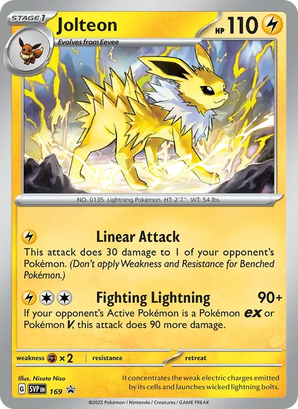 Jolteon - 169/226 - SVP Black Star Promos