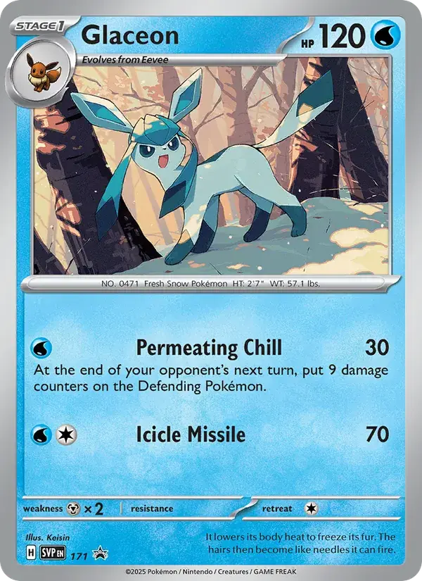 Glaceon - 171/226 - SVP Black Star Promos