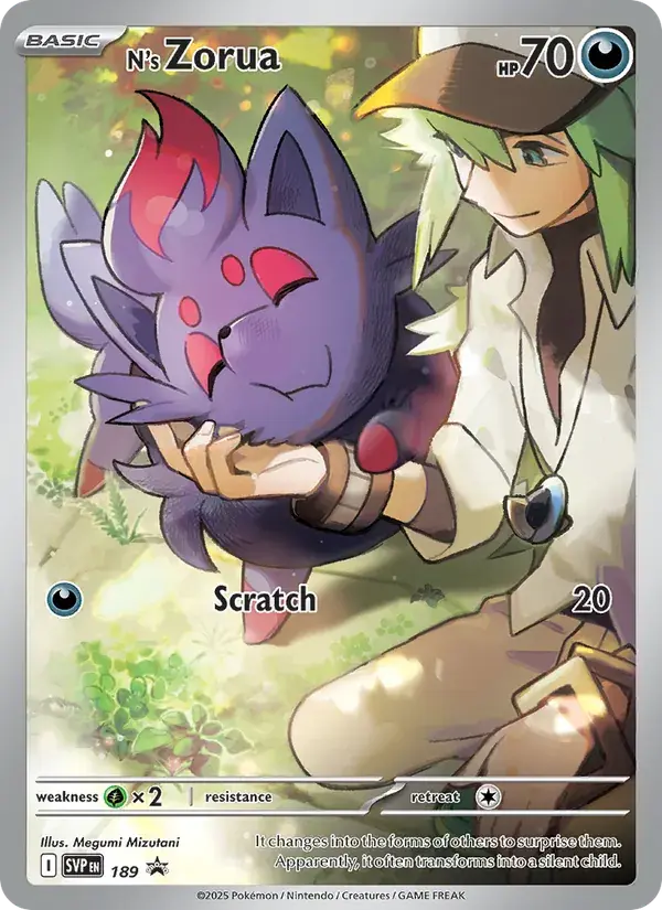 N's Zorua - 189/226 - SVP Black Star Promos
