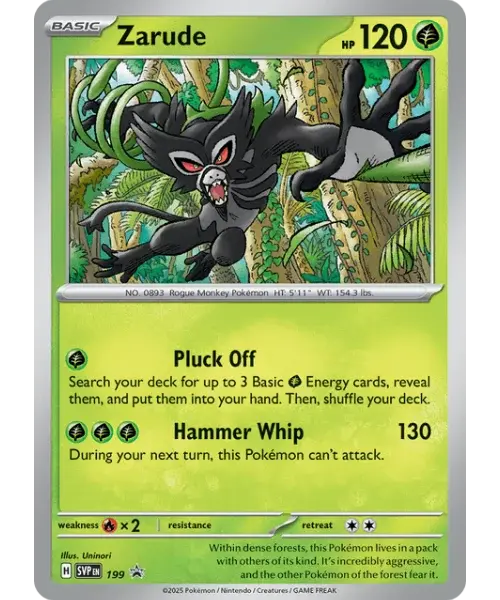 Zarude - 199/225 - SVP Black Star Promos