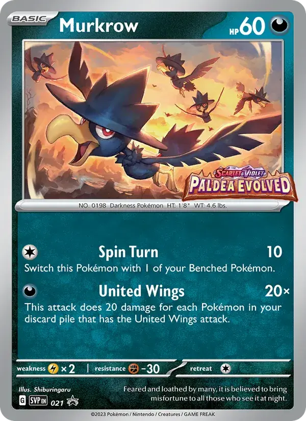 Murkrow - 021/226 - SVP Black Star Promos
