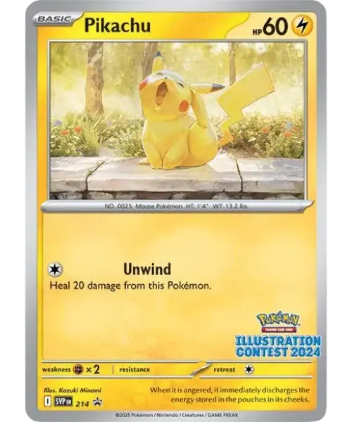 Pikachu - 214/225 - SVP Black Star Promos