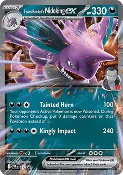 Nidoking-ex de la Team Rocket - 217/225 - SVP Black Star Promos