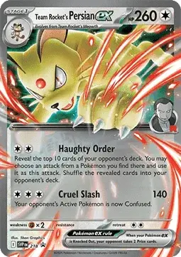 Persian-ex de la Team Rocket - 218/225 - SVP Black Star Promos