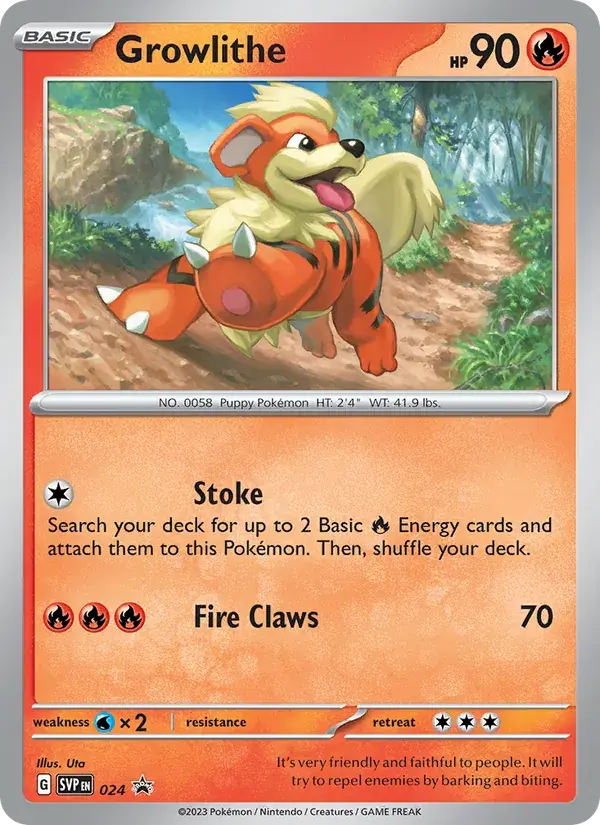 Growlithe - 024/226 - SVP Black Star Promos