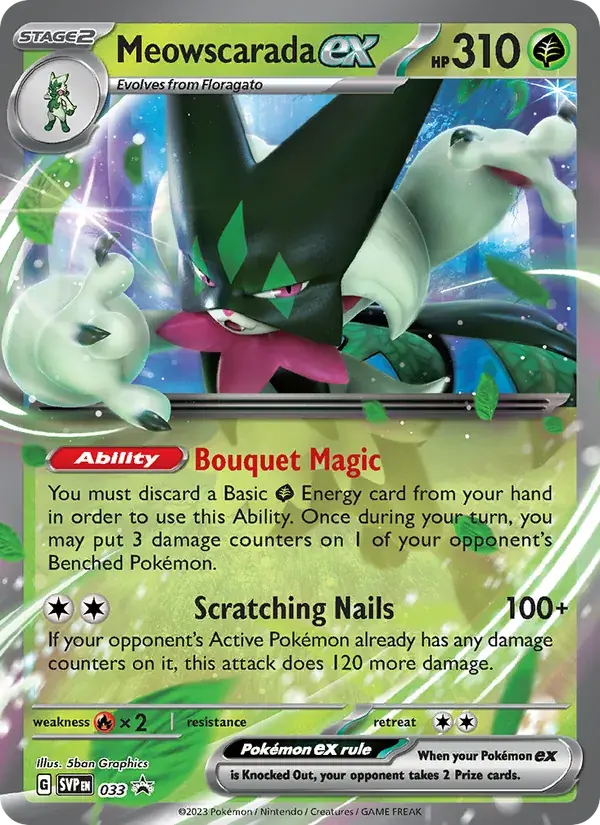 Meowscarada ex - 033/226 - SVP Black Star Promos
