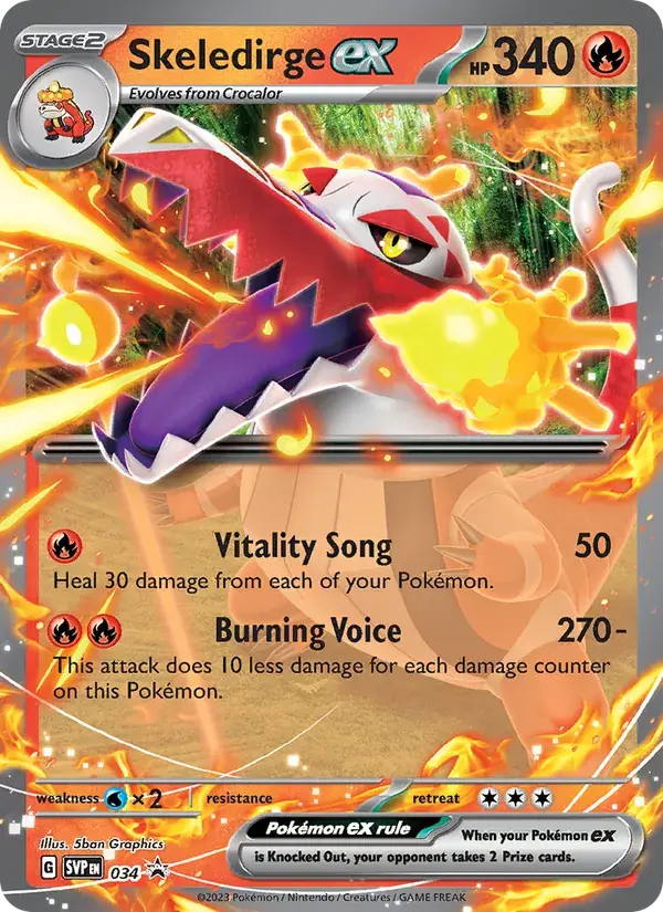 Skeledirge ex - 034/226 - SVP Black Star Promos