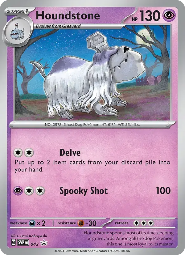 Houndstone - 042/226 - SVP Black Star Promos