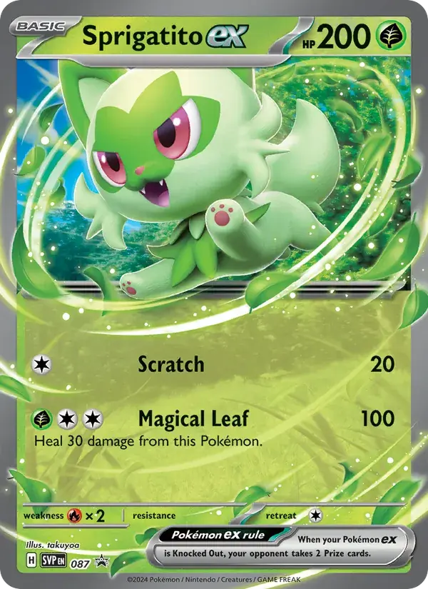 Sprigatito ex - 087/226 - SVP Black Star Promos