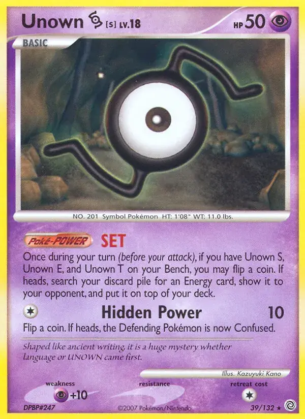 Unown S - 39/132 - Secret Wonders