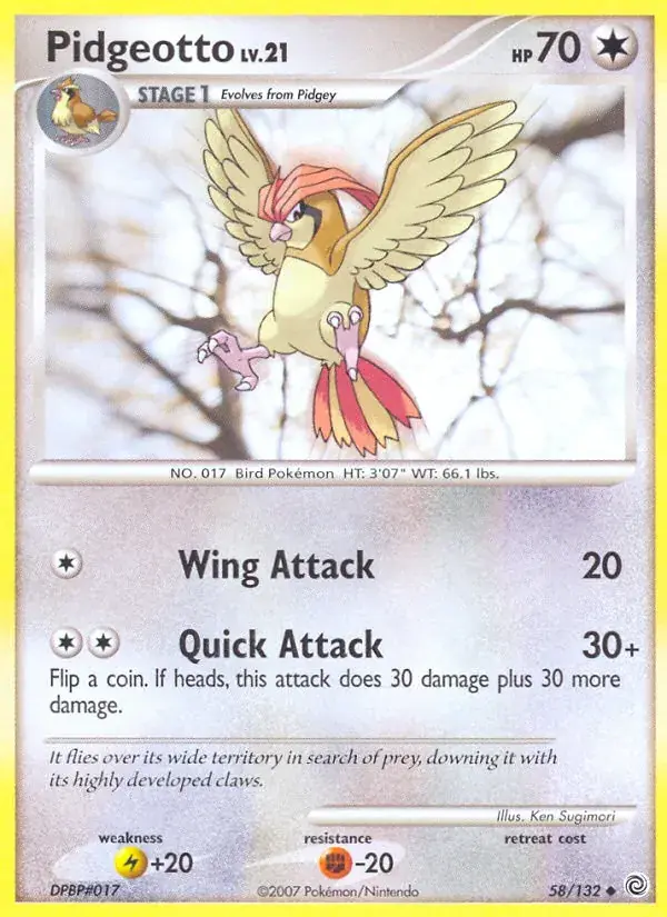 Pidgeotto - 58/132 - Secret Wonders