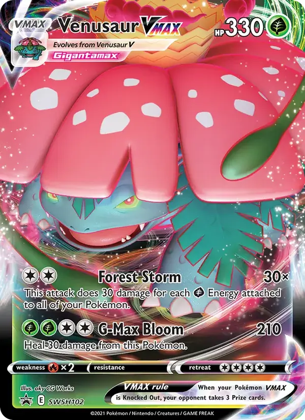 Venusaur VMAX - SWSH102/307 - SWSH Black Star Promos
