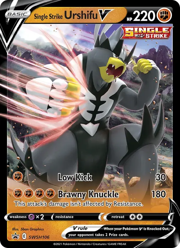 Single Strike Urshifu V - SWSH106/307 - SWSH Black Star Promos