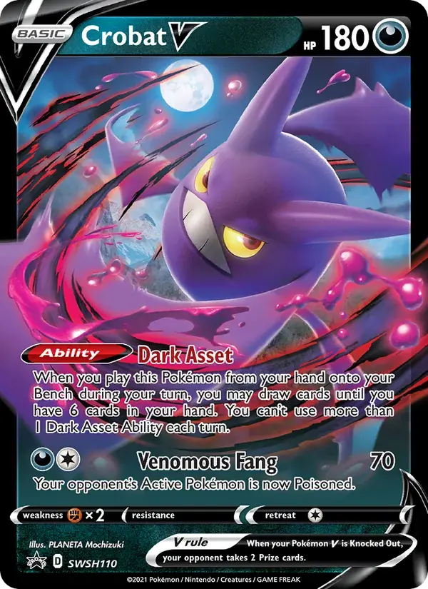Crobat V - SWSH110/307 - SWSH Black Star Promos