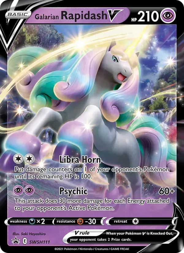 Galarian Rapidash V - SWSH111/307 - SWSH Black Star Promos