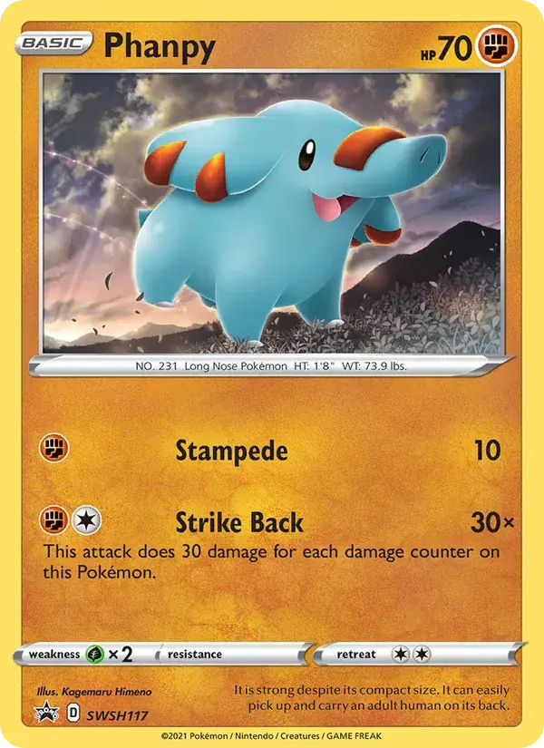 Phanpy - SWSH117/307 - SWSH Black Star Promos