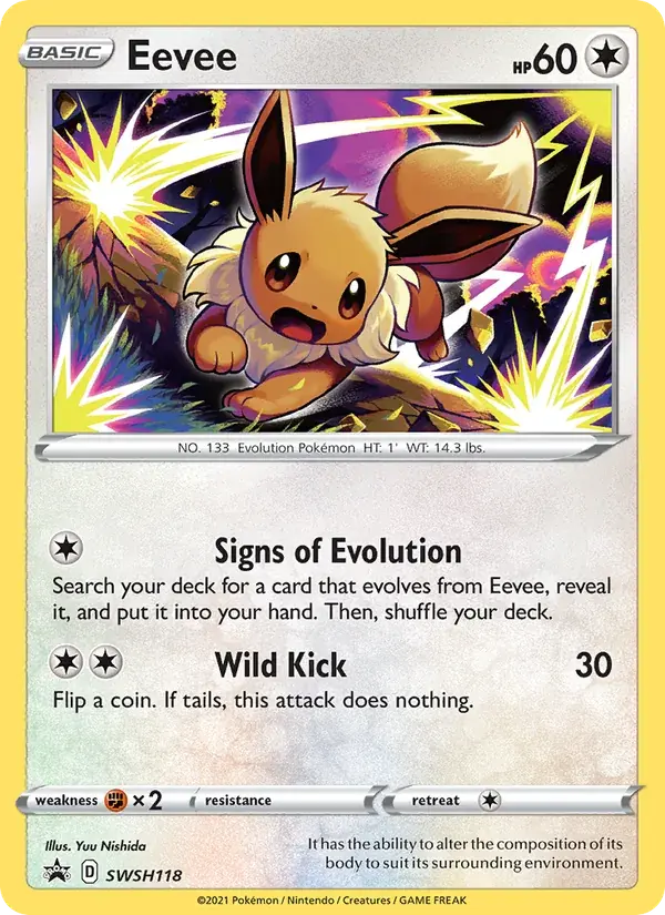 Eevee - SWSH118/307 - SWSH Black Star Promos