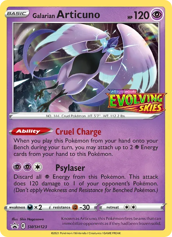Galarian Articuno - SWSH123/307 - SWSH Black Star Promos