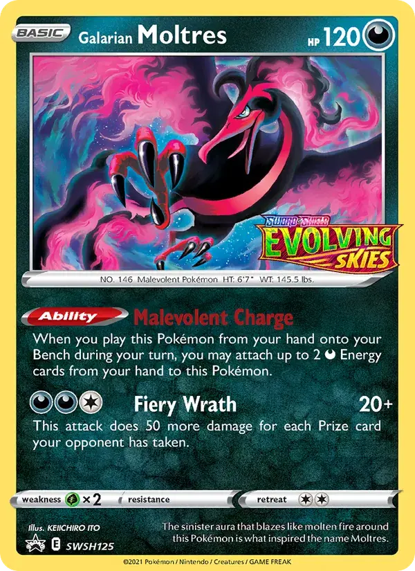 Galarian Moltres - SWSH125/307 - SWSH Black Star Promos