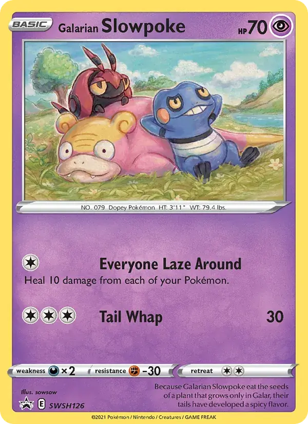 Galarian Slowpoke - SWSH126/307 - SWSH Black Star Promos
