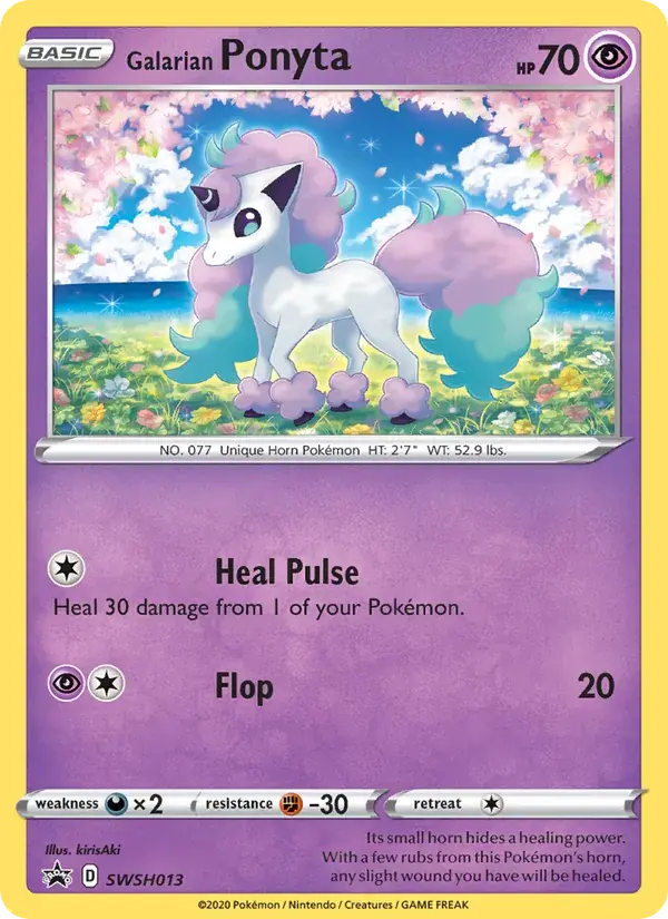 Galarian Ponyta - SWSH013/307 - SWSH Black Star Promos