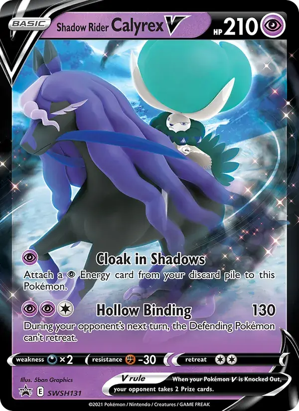 Shadow Rider Calyrex V - SWSH131/307 - SWSH Black Star Promos