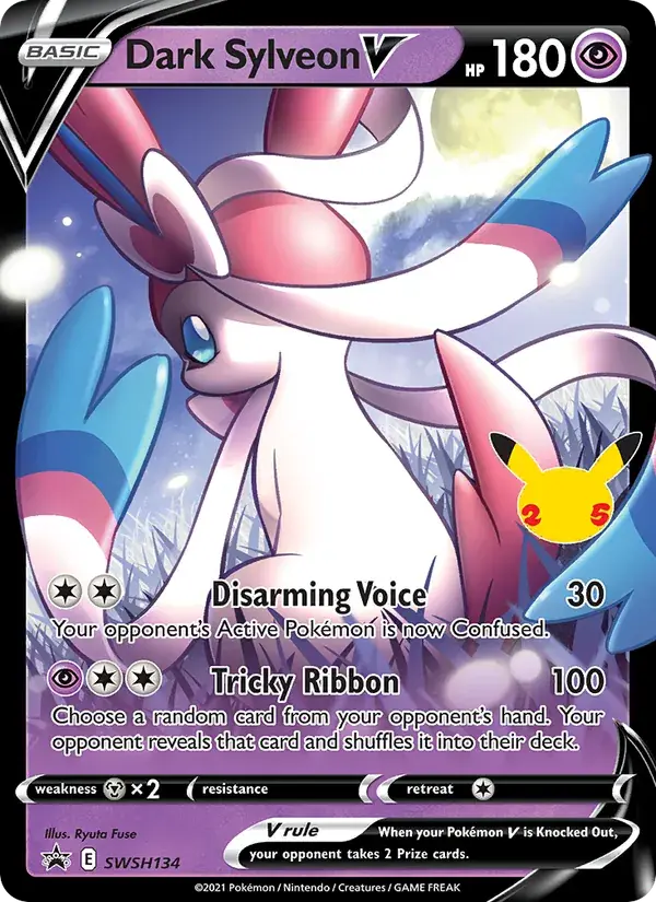 Dark Sylveon V - SWSH134/307 - SWSH Black Star Promos