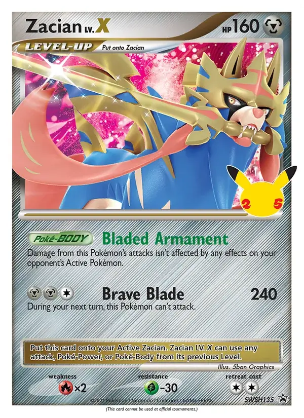 Zacian - SWSH135/307 - SWSH Black Star Promos