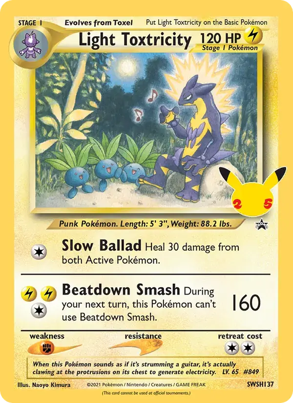 Light Toxtricity - SWSH137/307 - SWSH Black Star Promos