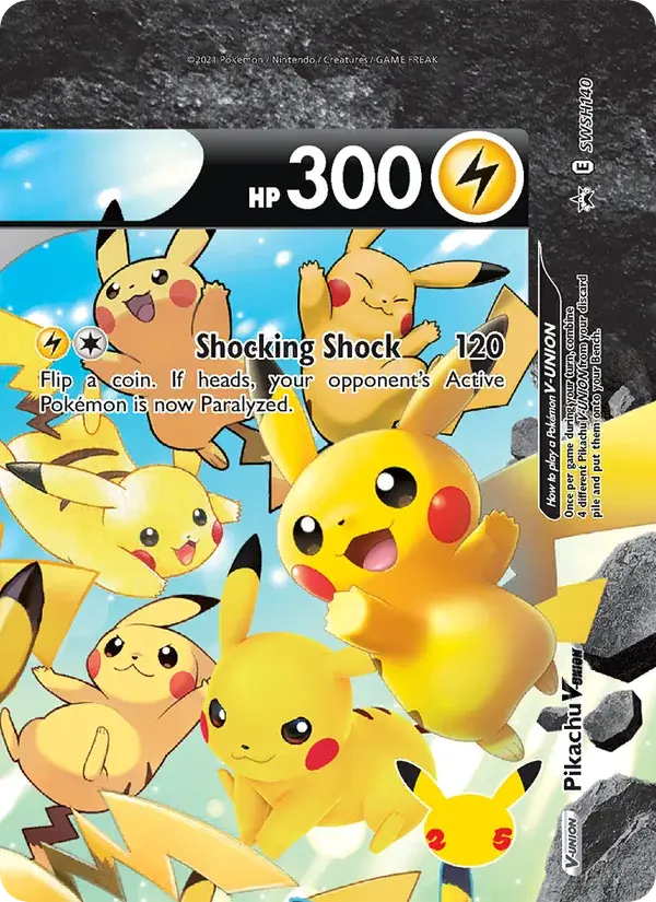 Pikachu V-UNION - SWSH140/307 - SWSH Black Star Promos